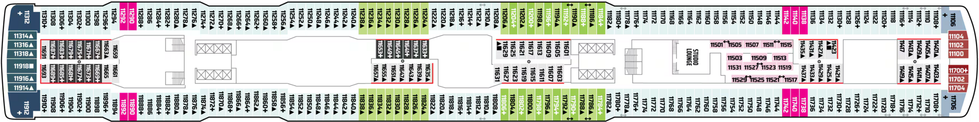 Deck 11 plan